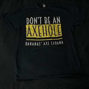Gildan Black Tee with Yellow Graphic